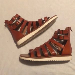 Rust gladiator sandals